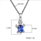 Ocean Turtle Lucky Necklace Earring Set