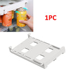 Refrigerator Beverage Organizer Slide Rack