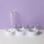 3-in-1 Feeding Station with Water Dispenser & Elevated Bowl