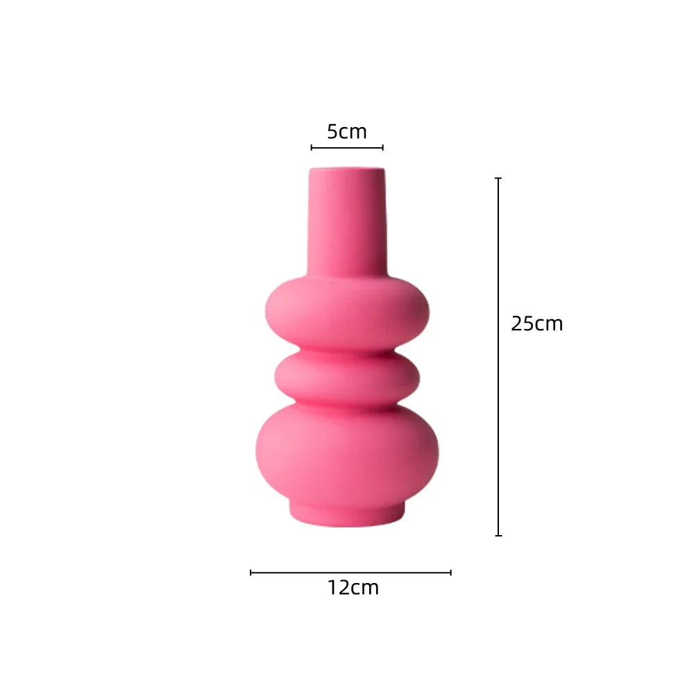 Vivid Pink Ceramic Vase