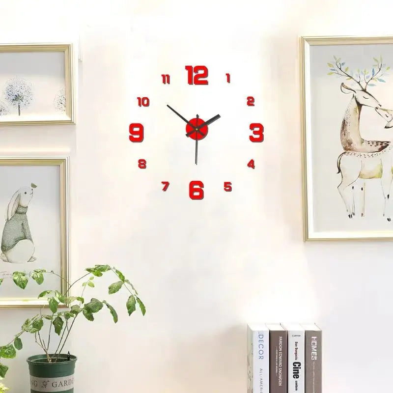 Creative frameless wall clock