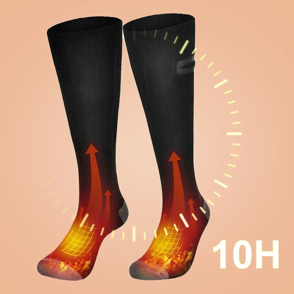 Heated Socks Thermavolt | 3 Heat Levels | With Powerbank | Winter Warm Socks Unisex for Outdoor & Travel
