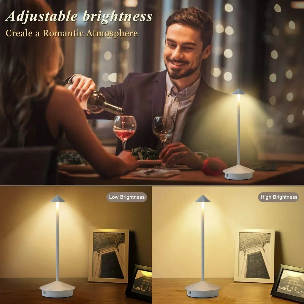 Rechargeable Table Lamp Creative Dining Room Touch Led Hotel Bar Coffee Pina Pro Table Lamp Decorative Desk Lamp