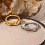 Intertwined Diamond Accent Ring