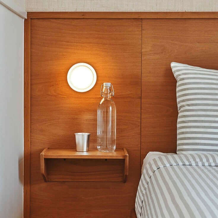 Futuristic and unique solid Plexiglass wall lamp