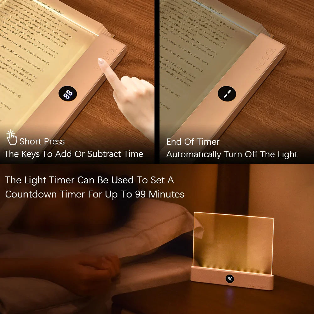 Lexora BookLight LED Reading Lamp Bookmark | Portable & Ultra-thin | Night & Travel Light | USB 5V | ABS