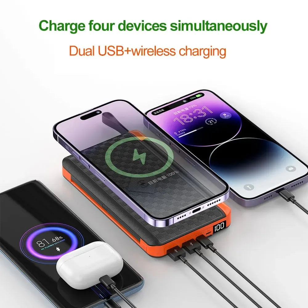 Solar Powerbank VoltMate Flip 15W | 10,000/20,000mAh | Wireless Qi Charging | Solar Panel Foldable | Waterproof & Shockproof