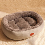 Oval Plush Bed for Dogs & Cats