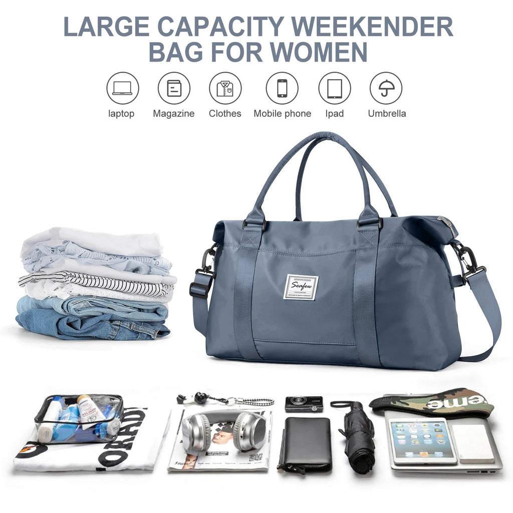 Aerovigo Travel Bag Hand Luggage 40x20x25 | Large Capacity | Weekend Bag for Short Trips | Flight Compliant Cabin Bag