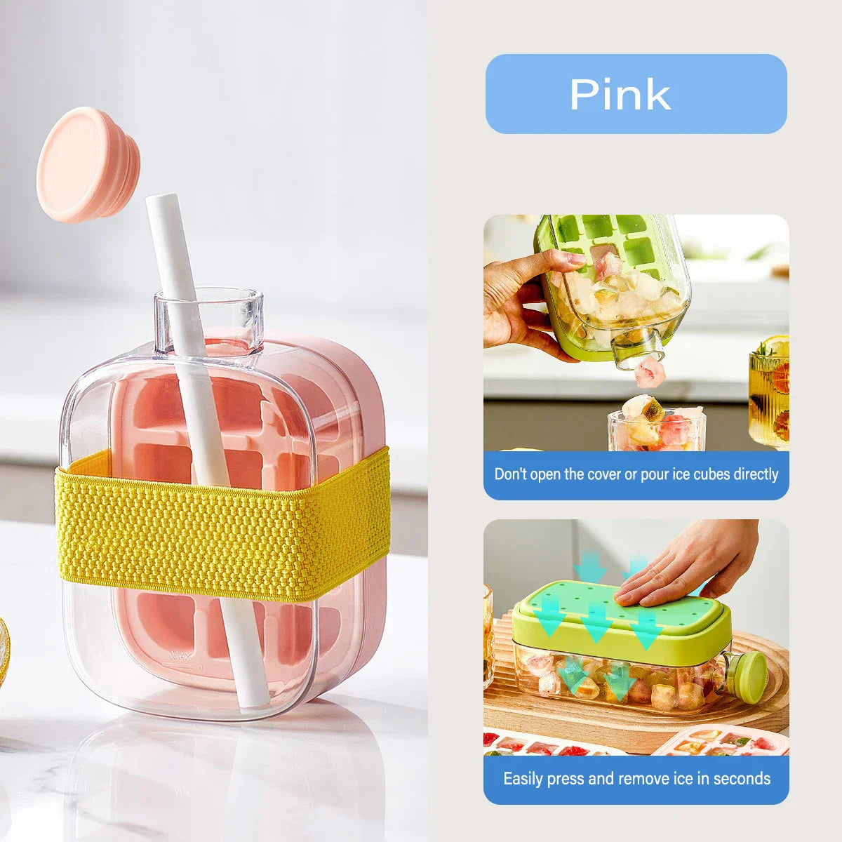 One Touch Ice Maker Beverage Bottle