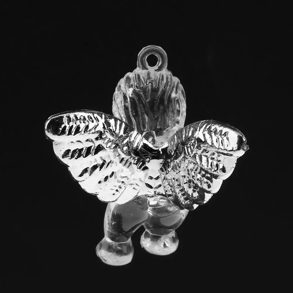 Klangverve Wind Chime "Air Kiss" | Romantic Sound Games with Butterfly & Bell | 55 cm Metal Decor for Garden, Balcony & Window