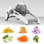 SchnittMeister 18-in-1 Mandoline Vegetable Slicer | Adjustable & Stainless Steel Blades | For Slices, Strips & Julienne | Safe & Versatile