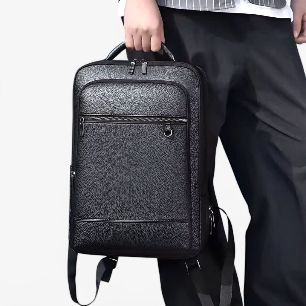 MobilLux Leather Rucksack – For work, travel & modern mobility