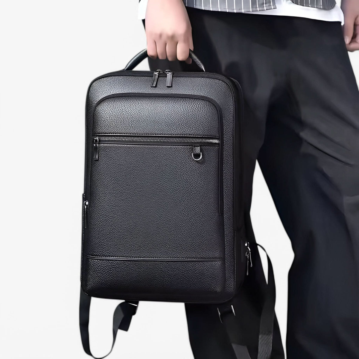 MobilLux Leather Rucksack – For work, travel & modern mobility