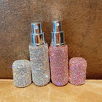 Refillable perfume bottle in a luxurious diamond design | 10 ml travel size for on the go