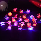 Glowing Ghost Skull Rings