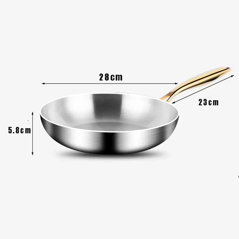 ChefSteel – Professional Stainless Steel Frying Pan for Gas & Induction