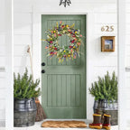 Handmade Floral Door Wreath for Indoor and Outdoor