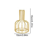 Gold Cage Vase
