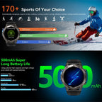Outdoor smartwatch with GPS, compass & health monitoring