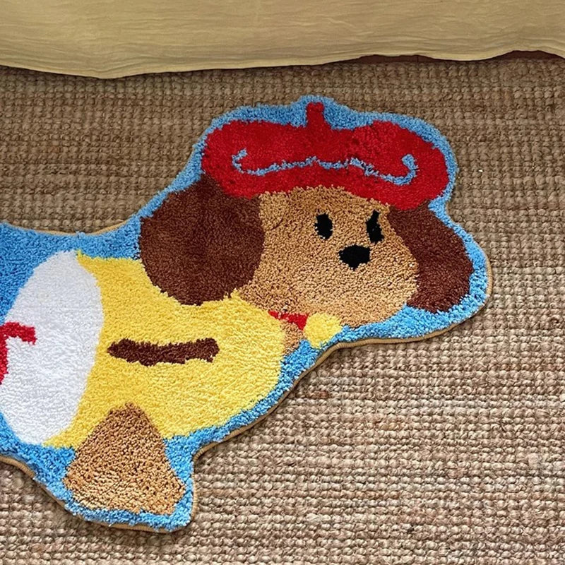 Accordion Dachshund Long Rug