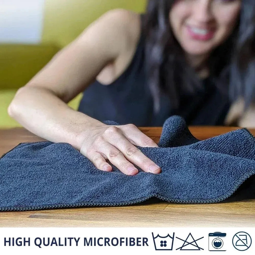 Microfiber Car Cleaning Cloths Set (10 pieces)