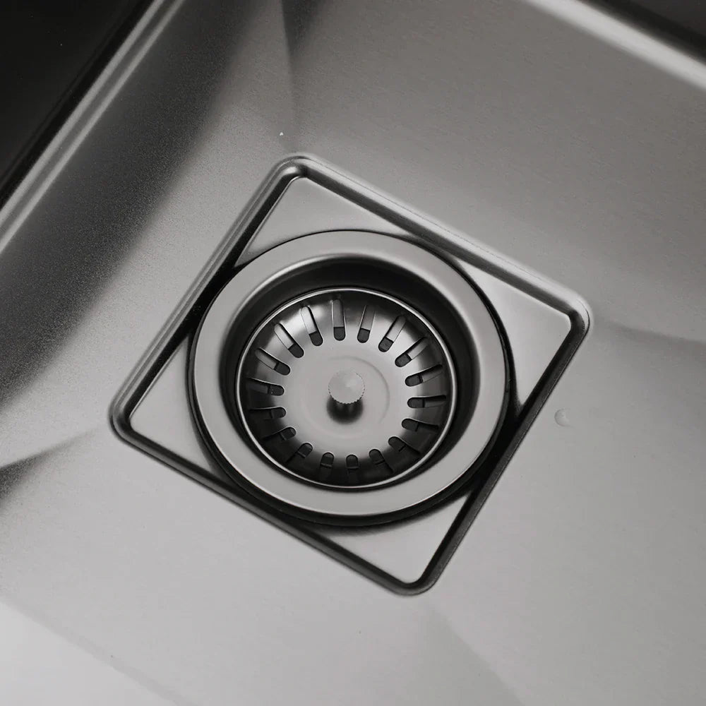 AquaGuard Stainless Steel Sink Strainer with Odor Filter – Pop-Up Stopper & Anti-Blocking Basket