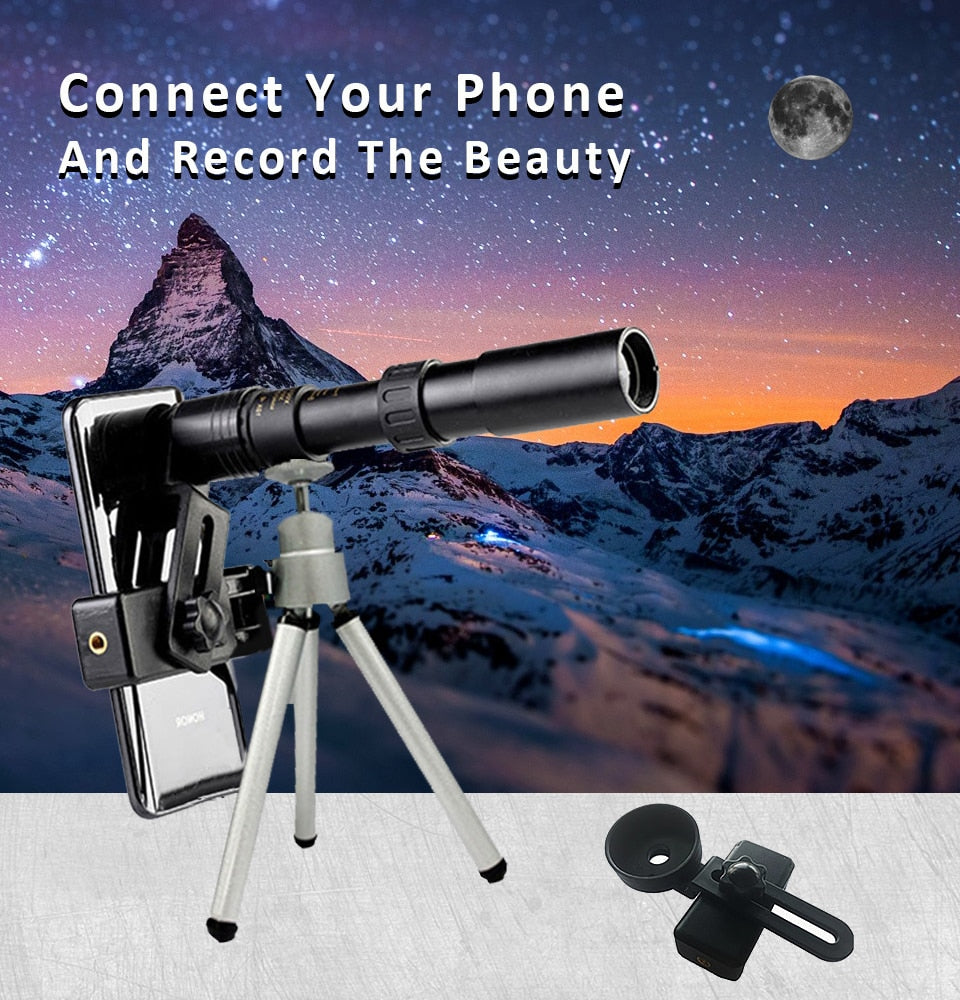 10-300X Zoom Telescope for Mobile Phone