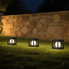 Solar Garden Lantern LUMOVIA DuoLight | 2 Light Colors | IP65 Waterproof | For Ground, Terrace & Stake Mounting | 11.8 x 11.8 x 11.5 cm