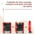 Folding Shopping Trolley with Silent Wheels – EasyCart