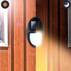 Solar LED Outdoor Wall Light with Motion Sensor and Weather-Resistant Housing