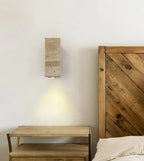 Modern Natural LED Wall Lamp made of Travertine