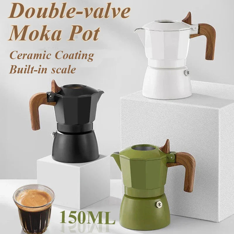 Vintage Double-Valve Espresso Pot