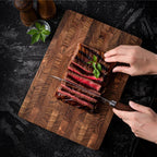 Cutting board made of wood – High-quality cutting board made of end grain wood for professional and amateur cooks