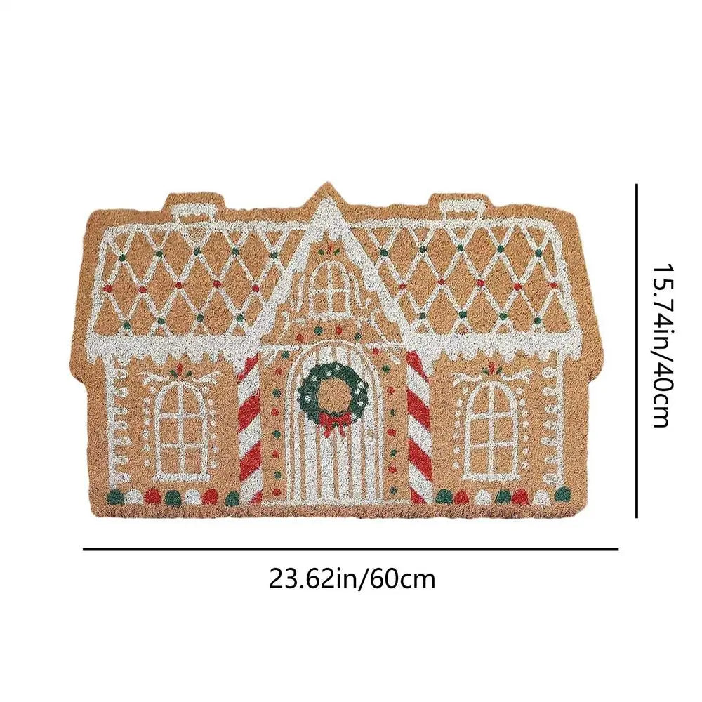 Christmas doormat Imitation Cashmere Non-slip Rug