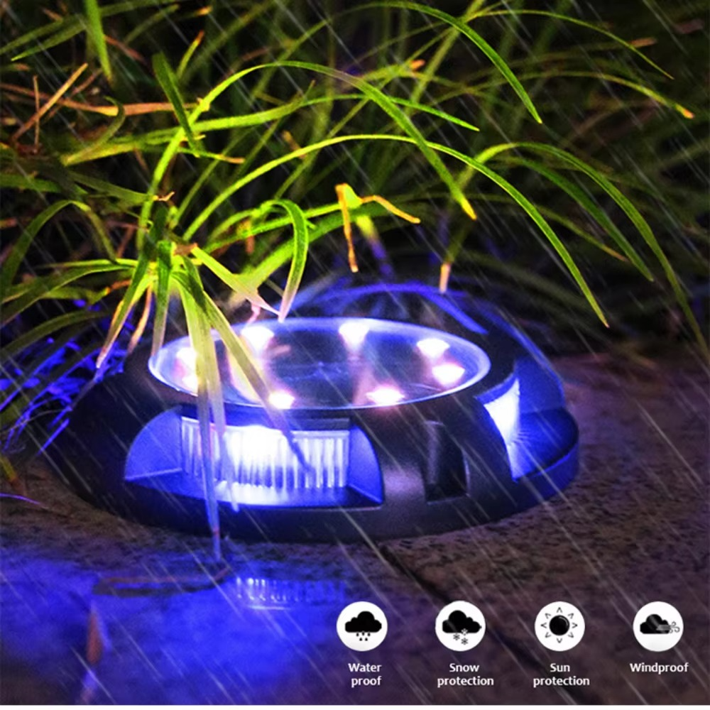 Vibrant Solar Garden Lights – Outdoor Multicolor LED Ground Lights
