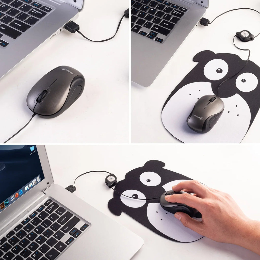 Portable USB Type C Retractable Mouse