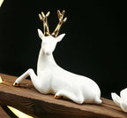 White Deer Incense Burner Lamp - SereneStag
