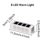 Solar Wall Lights Solavine | Warm White Light | IP44 Weatherproof | For Fence, Terrace & Garden | 8 Hours Light Duration