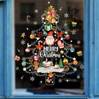 LumiFrost | Christmas Window Stickers 2025 | Santa Claus & Christmas Tree | Removable Window Stickers for Glass & Walls | Festive Decor for Christmas & New Year