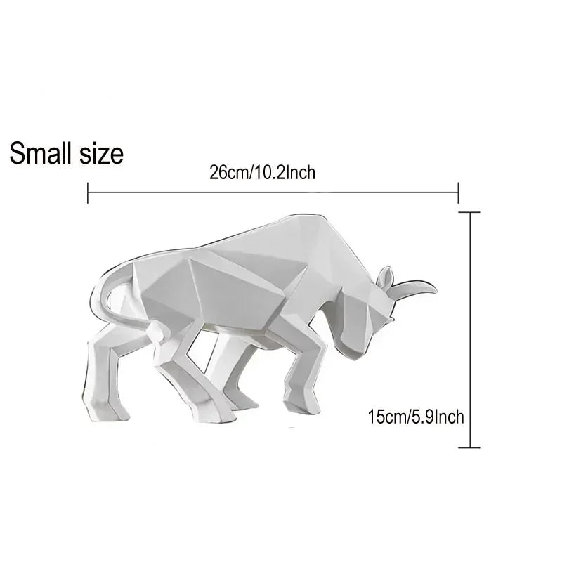 ToroArte Bull Sculpture | Nordic Design | Resin Figure Modern | 35 cm / 26 cm