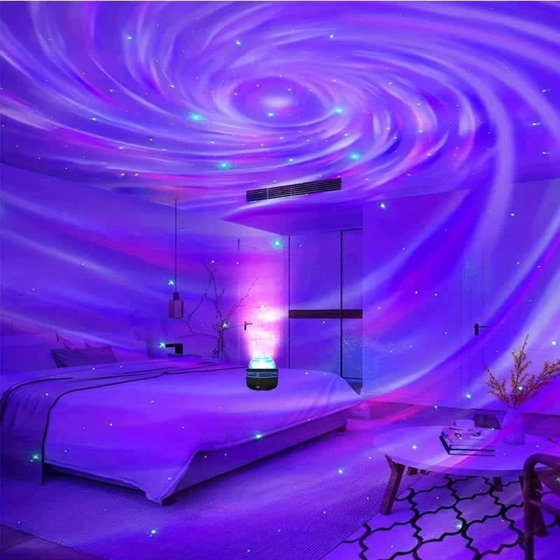 Polariva Northern Light Projector with Music Synchronization and Remote Control for RGB Ambient Lighting