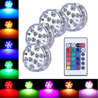 Underwater pool lighting with 10 LEDs