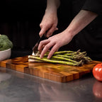 Half-cut wooden cutting board