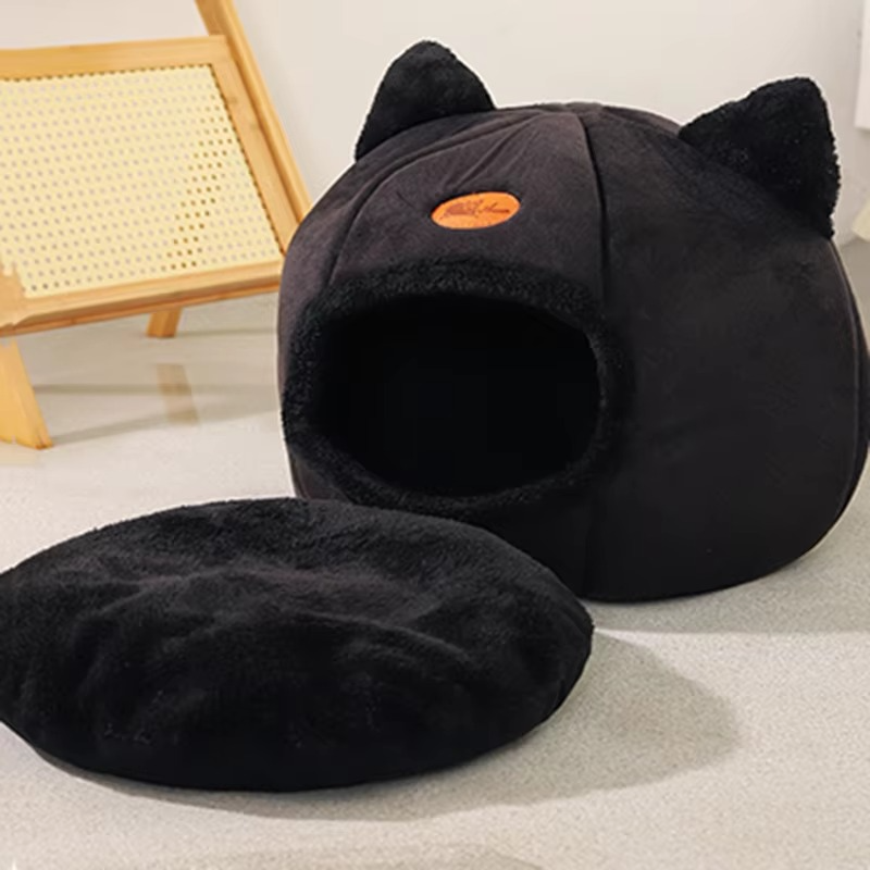 Cozy Cave Winter Cat & Small Dog Bed