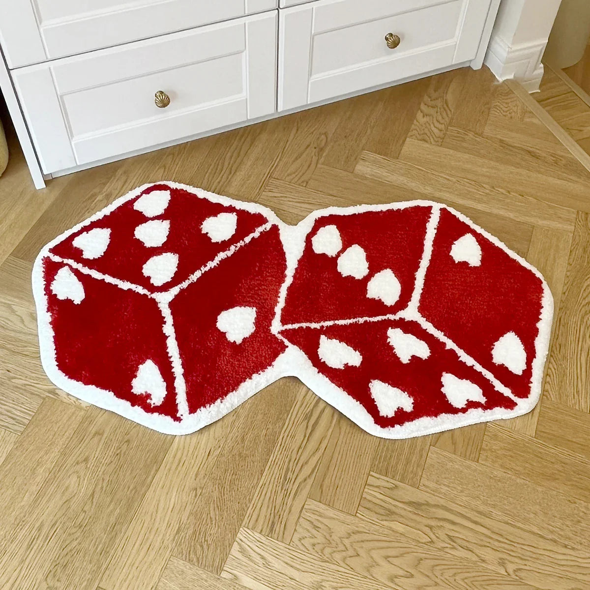 Heart Dice Rug