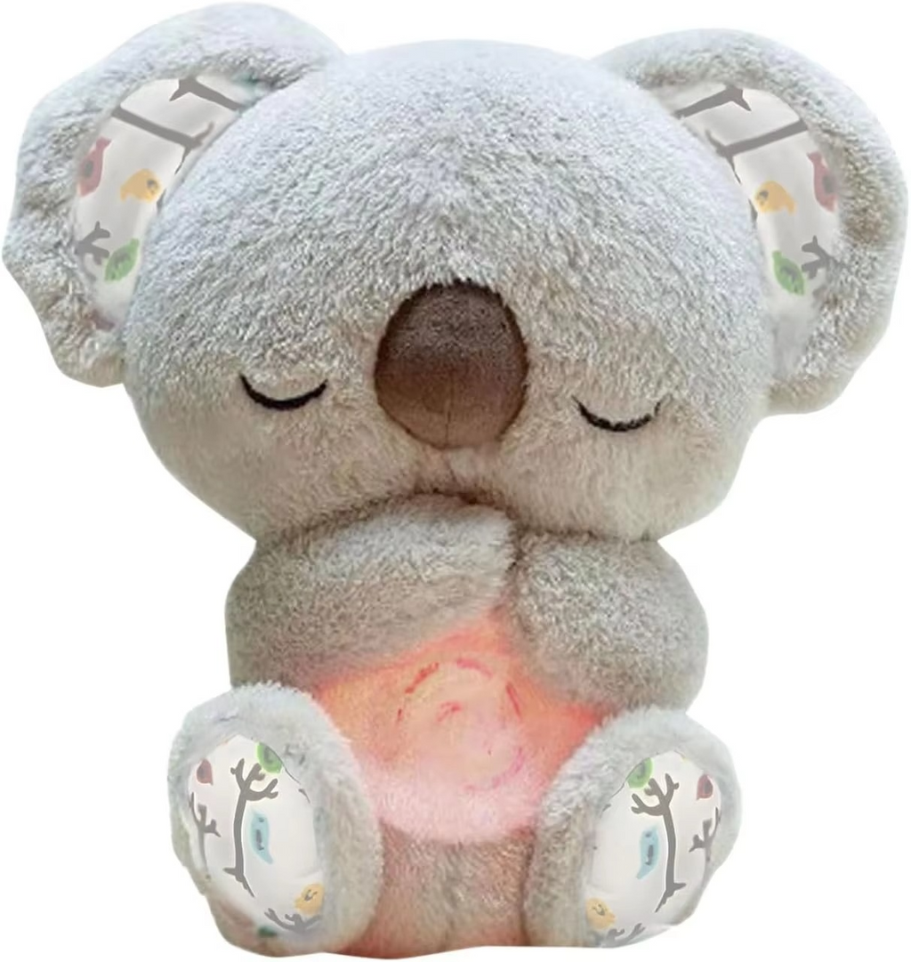 Cuddly Koala Plush Sleep Companion with Gentle Glow and Soothing Sounds