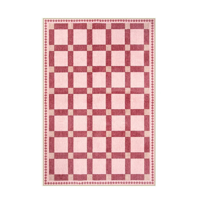 Plaid Fluffy Rug