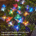 SolaraGlow Butterfly Light | Solar Powered & Color Changing | Weatherproof | 72 cm Height