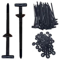 Premium Nylon Cable Ties 50-Pack – Heavy-Duty Self-Locking Universal Zip Ties
